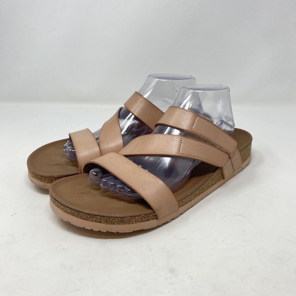 Skechers Sandals Womens Size 11 Pink Arch Comfort Slide Slip On Cushioned Shoes